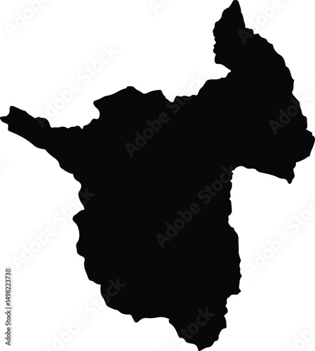 Andes Colombia silhouette map