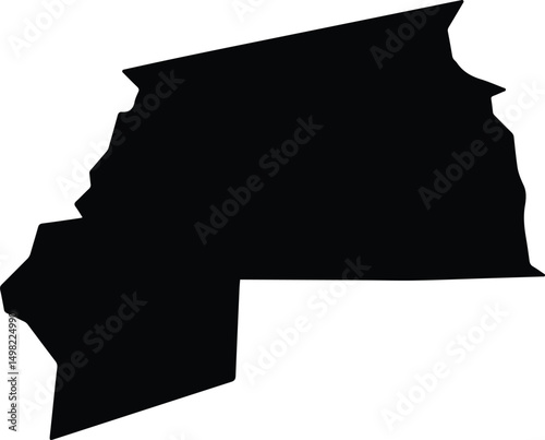 Anagé Brazil silhouette map
