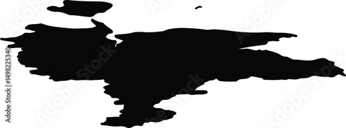 Anabarsky Ulus Russia silhouette map