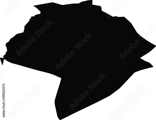 An Nabk Syria silhouette map