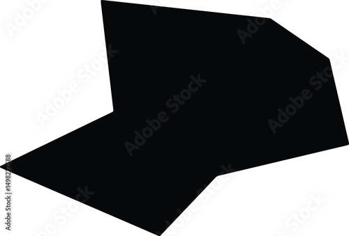 Asaka Uzbekistan silhouette map