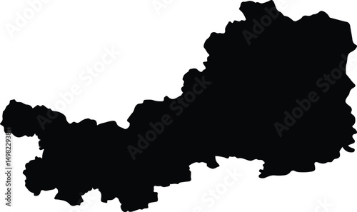 Arteaga Mexico silhouette map