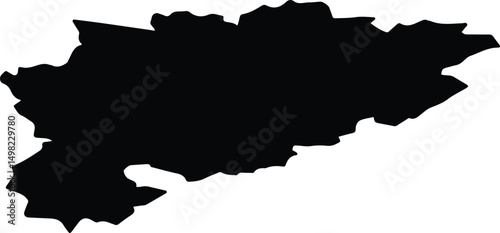 Arsenyevsky District Russia silhouette map