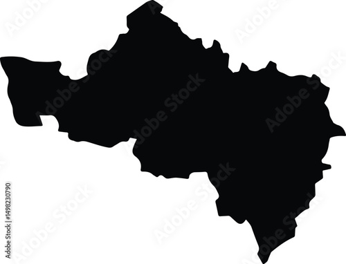 Arrondissement Borgne Haiti silhouette map