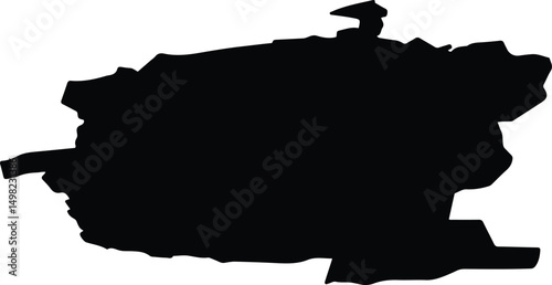 Aromashevsky District Russia silhouette map