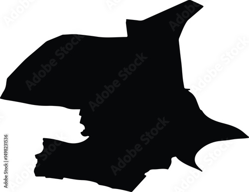 Arnhem Netherlands silhouette map