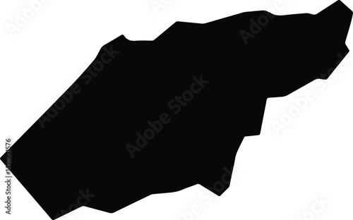 Arneiroz Brazil silhouette map