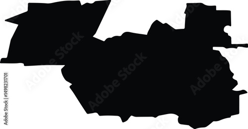 Armizonsky District Russia silhouette map