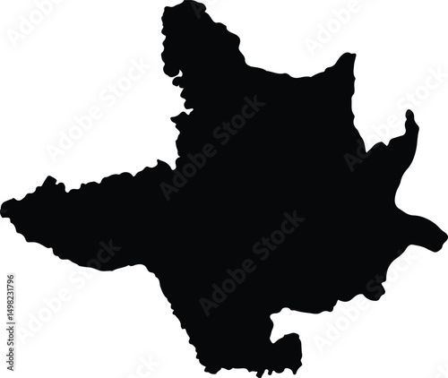 Armero Colombia silhouette map