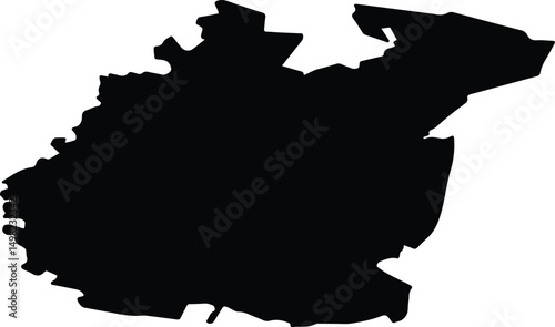 Arkhangelsky District Russia silhouette map