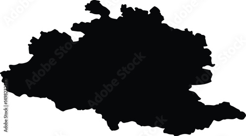 Ariège France silhouette map