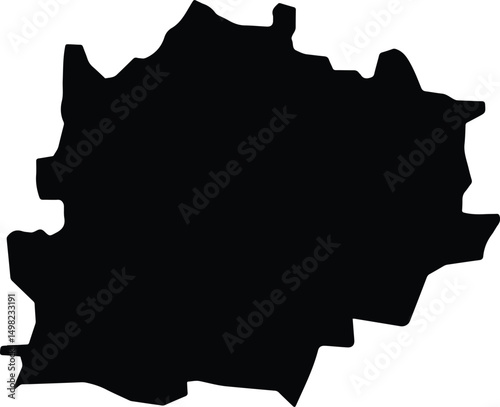 Ariha Syria silhouette map