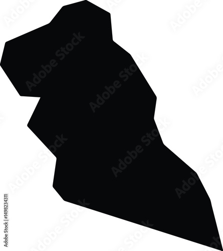 Arenápolis Brazil silhouette map