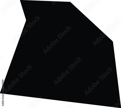 Areial Brazil silhouette map