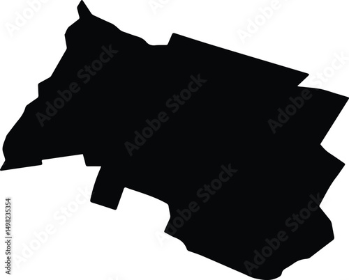 Ardonsky District Russia silhouette map