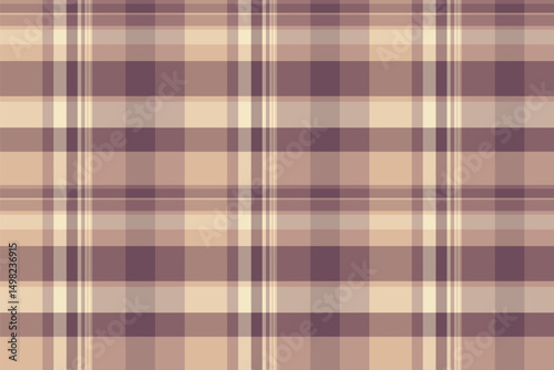 Subtle neutral plaid pattern in beige and mauve tones.  Perfect for textile design, website backgrounds, or stationery.