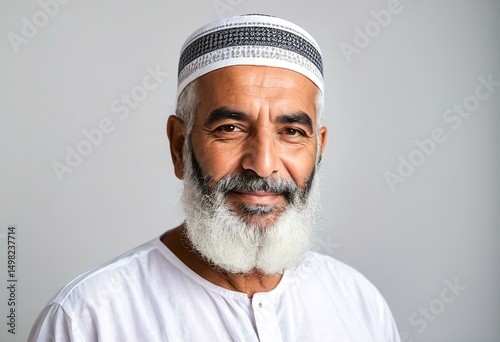 A man with a white beard smiles at the camera.