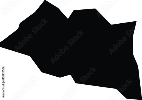Arapongas Brazil silhouette map