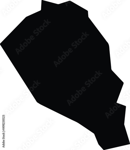 Arapiraca Brazil silhouette map