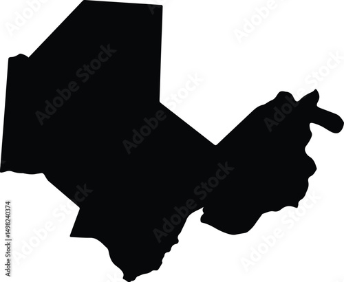 Arada Honduras silhouette map