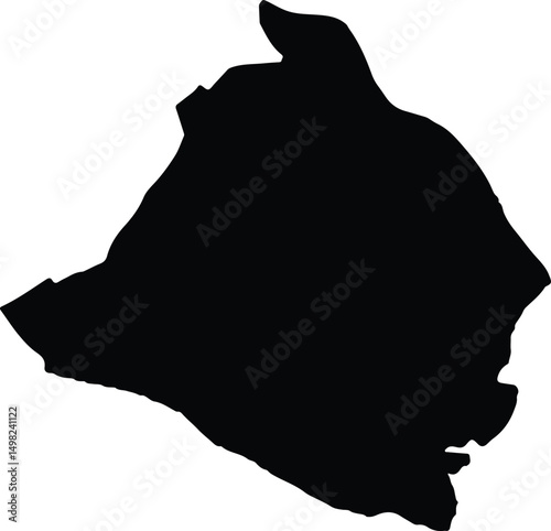 Ba Tri Vietnam silhouette map