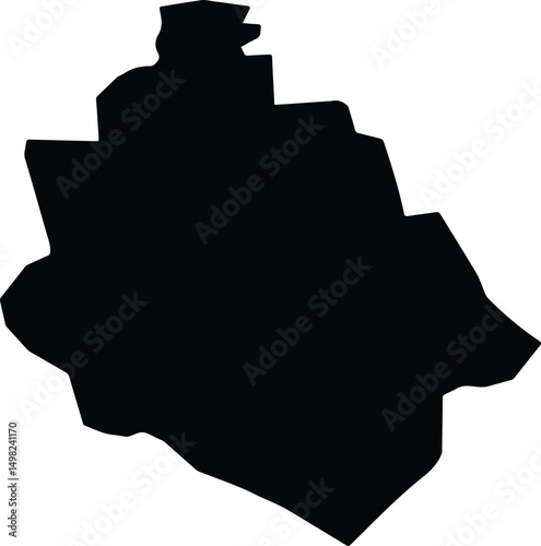 Ba Phnum Cambodia silhouette map