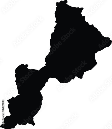 Azogues Ecuador silhouette map