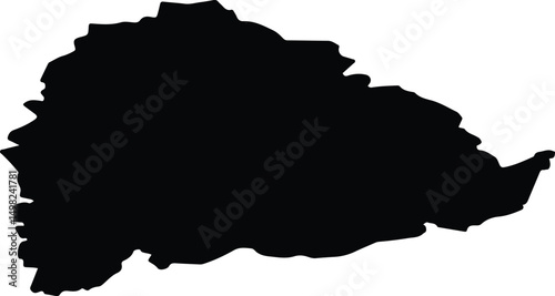 Aznakayevsky District Russia silhouette map