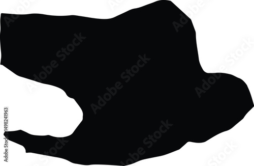 Azarshahr Iran silhouette map