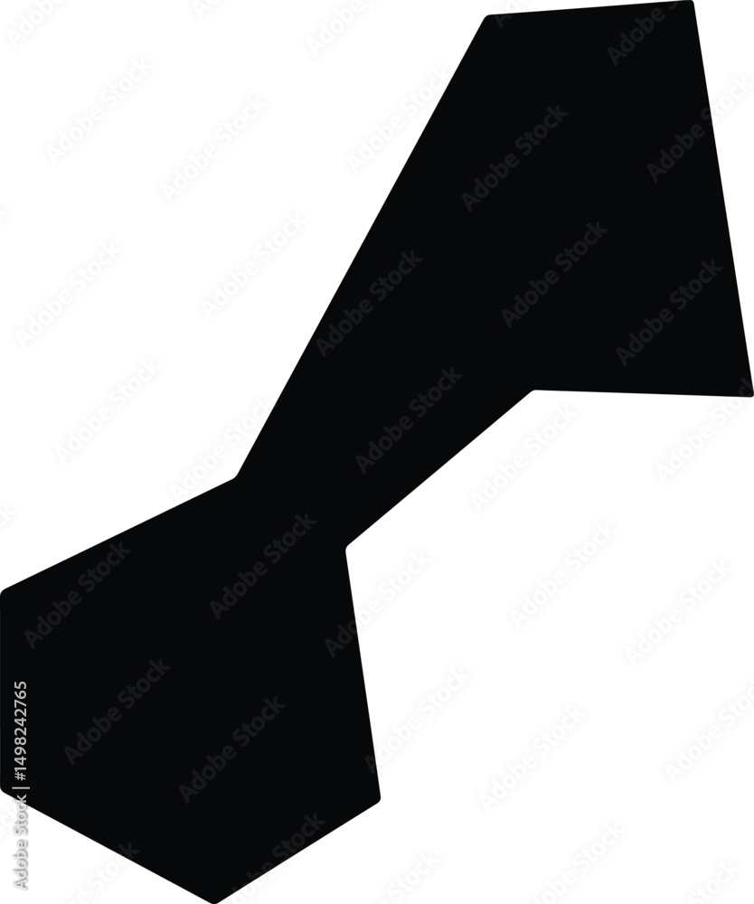 Fototapeta premium Ayutuxtepeque El Salvador silhouette map