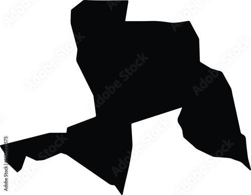 Ayawaso West Ghana silhouette map