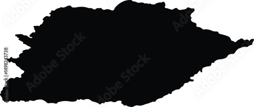 Ayano Maysky Rayon Russia silhouette map