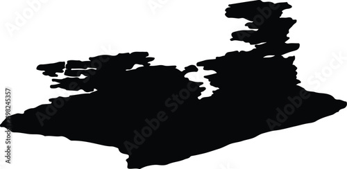 Averøy nor Norway silhouette map