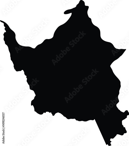 Autónomo Atabapo Venezuela silhouette map
