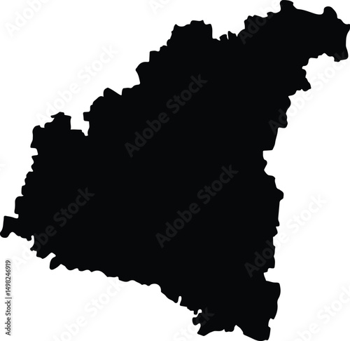 Aurangabad India silhouette map