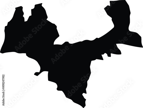 Atzitzihuacán Mexico silhouette map