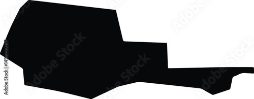 Atbara Sudan silhouette map