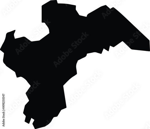 Ataléia Brazil silhouette map