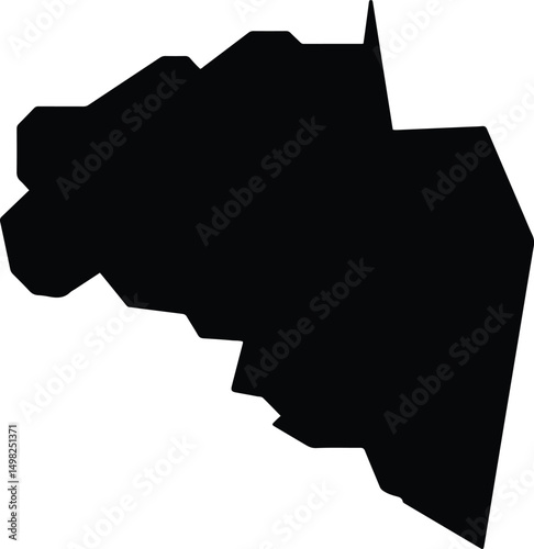At Tawahi Yemen silhouette map