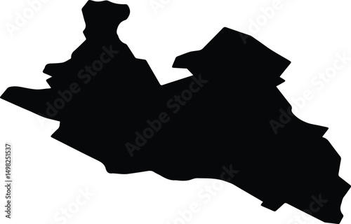 Aszód Hungary silhouette map