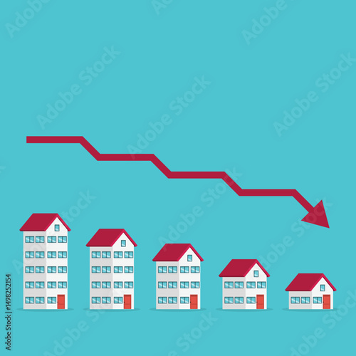 Housing price falling down