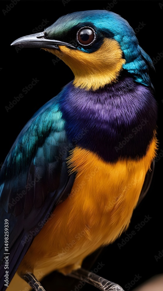 Fototapeta premium Golden breasted starling