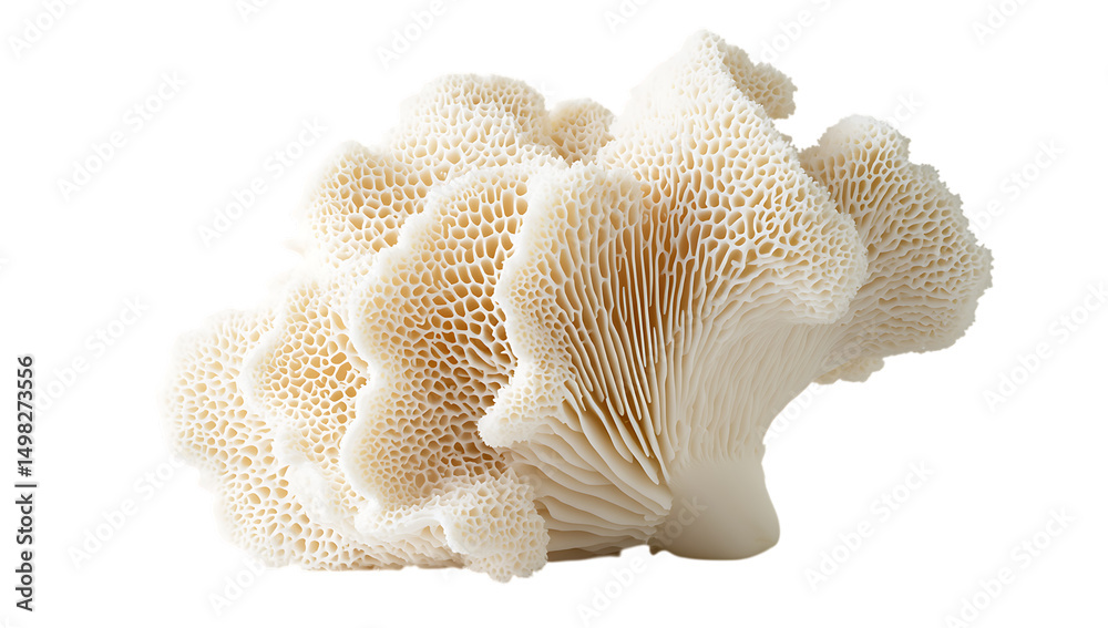 Obraz premium Explore the beauty of polypore mushroom a close up view of nature's fascinating fungi on transparent background