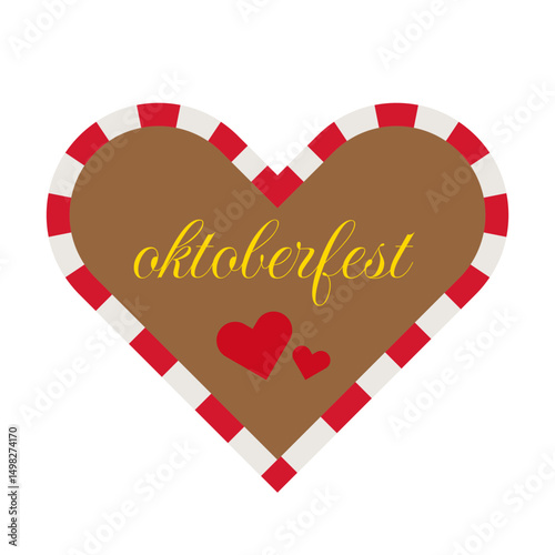 Gingerbread heart from oktoberfest pack