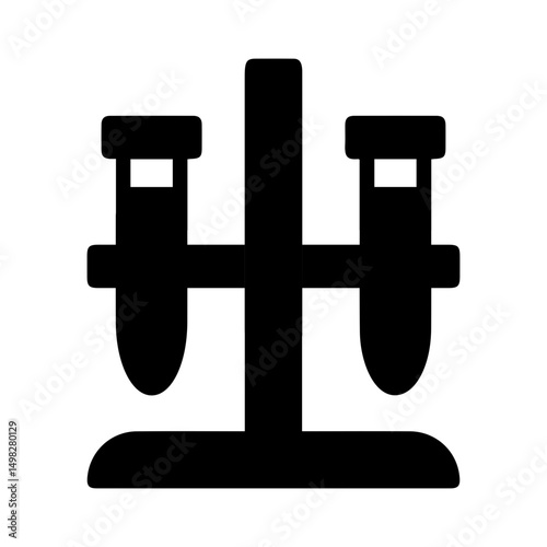 flask tube glyph icon