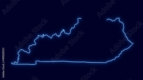 United States Kentucky National Day Animation 4k