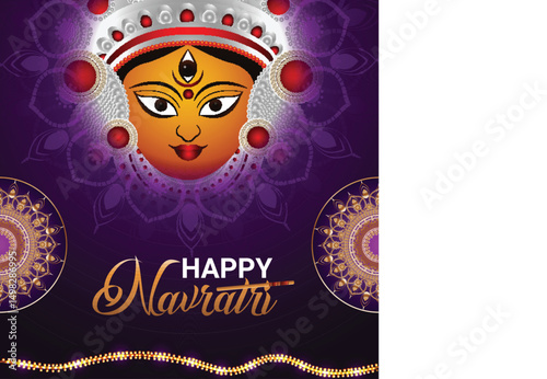 Creative design concept happy navratri