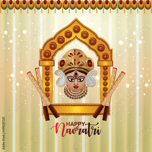 Happy navratri celebration background