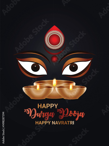 Happy navratri party flyer