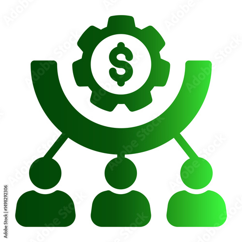 This is Contribution icon from the Asset Management icon collection with an Solid Gradient style
